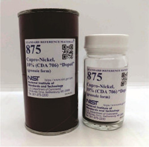 SRM 875  銅鎳,10%(CDA 706)“摻雜”標準品