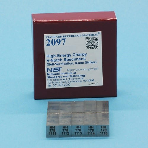 SRM 2097  高能Charpy V-缺口標本(自驗證,8毫米射手)