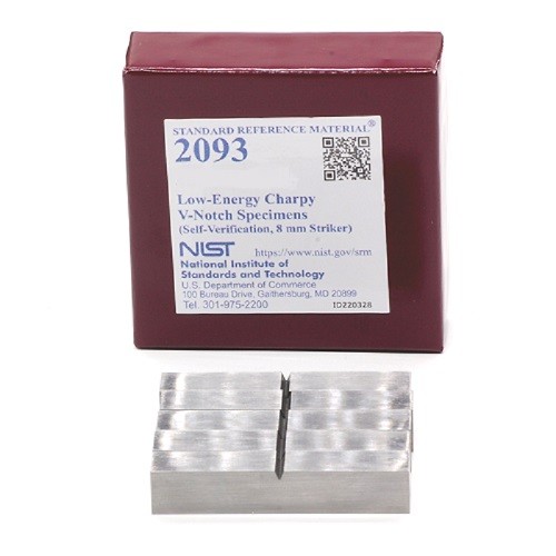 SRM 2093  低能量Charpy V-缺口樣本(自驗證,8毫米射手)
