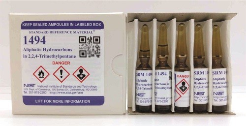 SRM 1494  2，2，4-三甲基戊烷中的脂肪族烴標準品